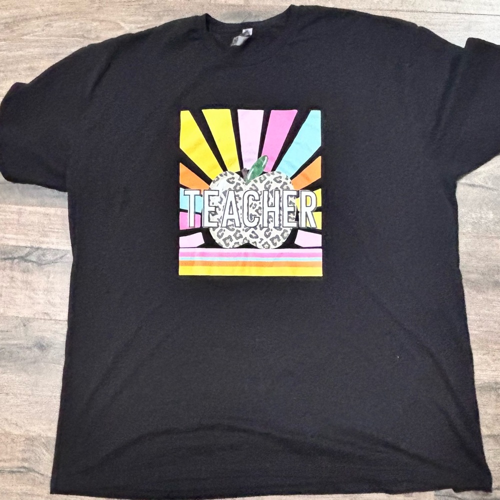 Next Level Apparel Black Teacher tee